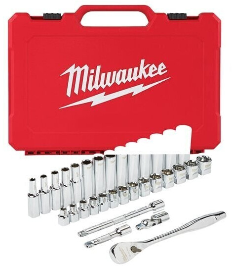 Milwaukee 4932464945 (3/8 Drive 32 pc Ratchet + Socket Set Metric)