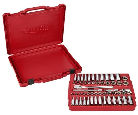 Milwaukee 4932464946 (3/8 Drive 56 pc Ratchet + Socket Set SAE + 