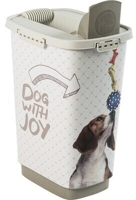 Rotho mypet Boîte de conservation nourriture pour animal dog with joy Rotho mypet Boîte de conservation nourriture pour animal dog with joy