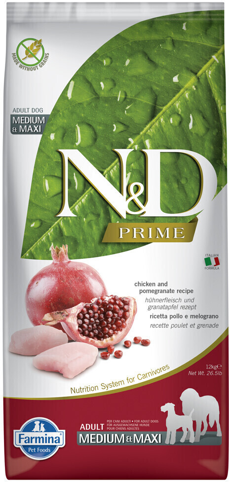 Farmina N&D Prime Adult Medium/Maxi poulet/grenade