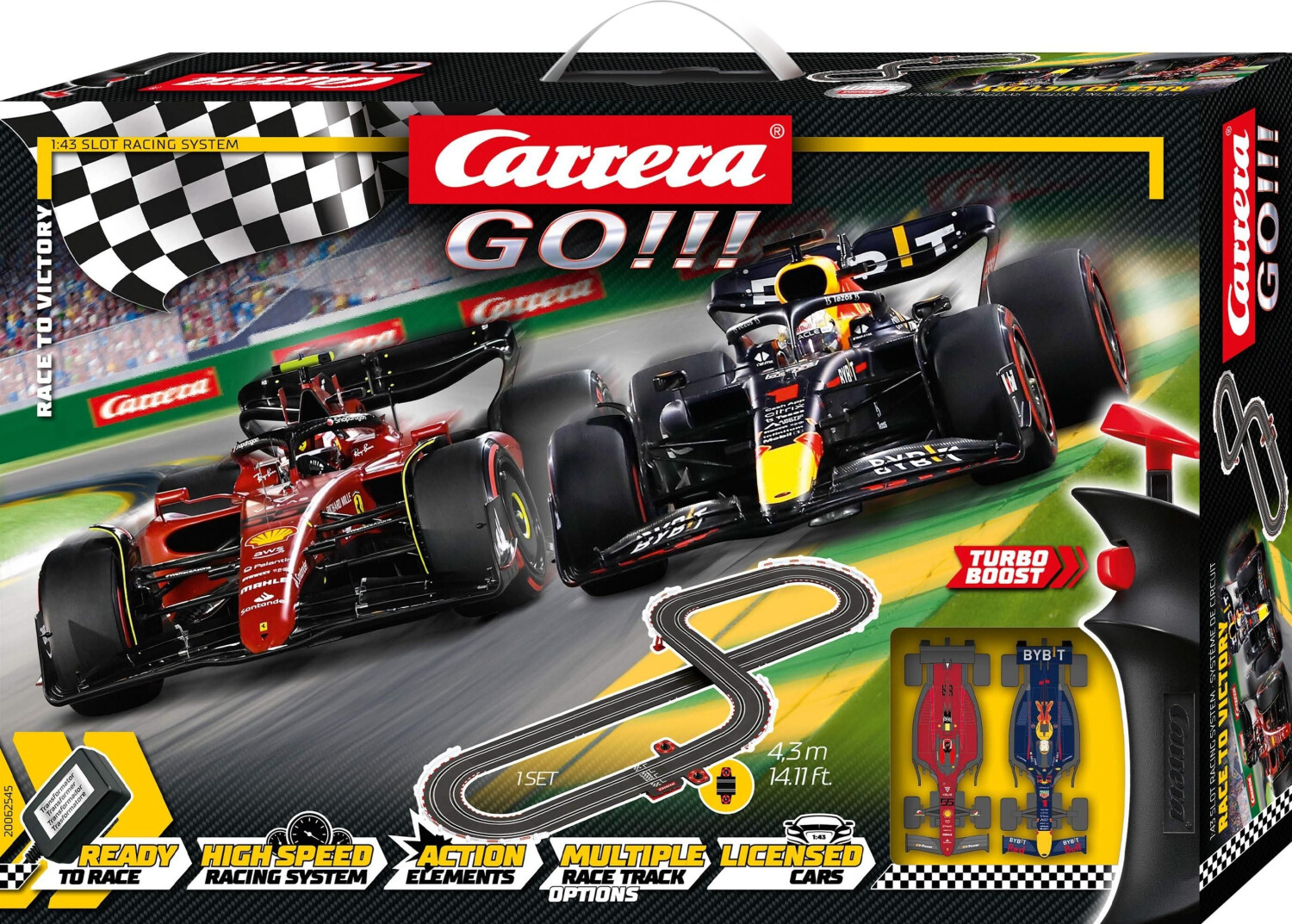 Carrera Go!!! Set de piste/de voiture de course Race To Victory 4,3 m -  Voiture télécommandée - à la Fnac