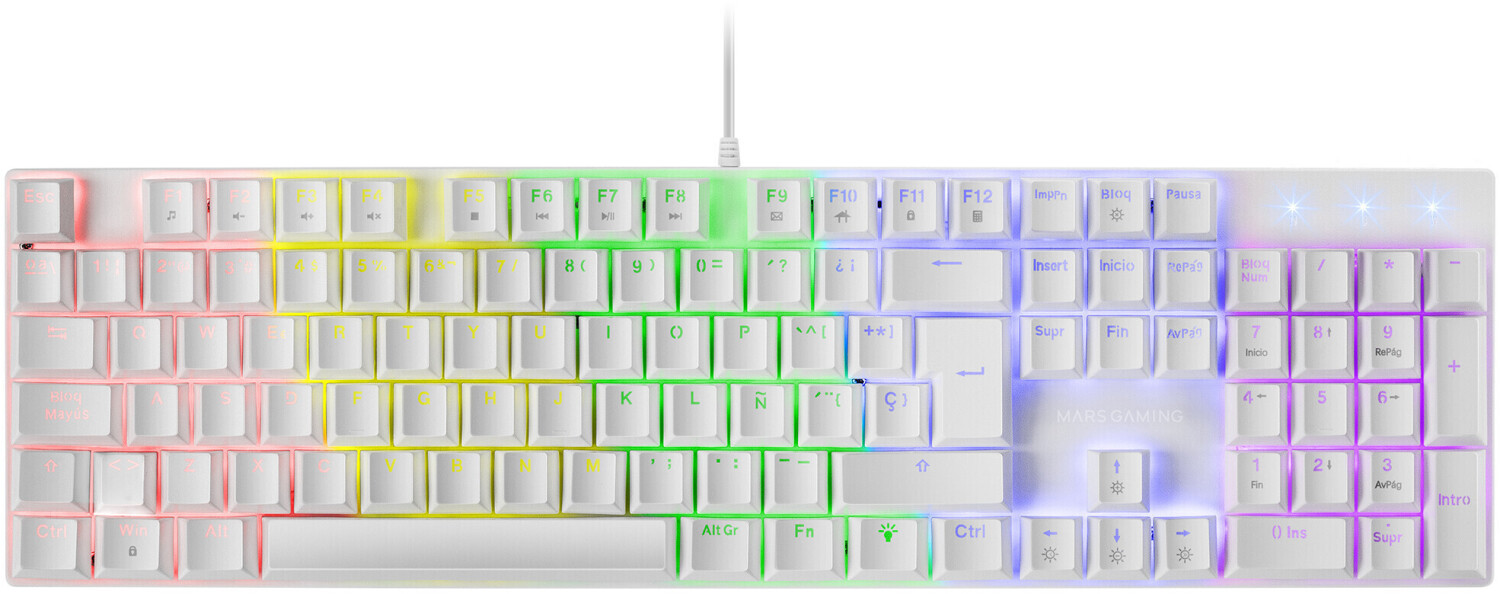 Mars Gaming MK422 blanc (Blue Switch) ES