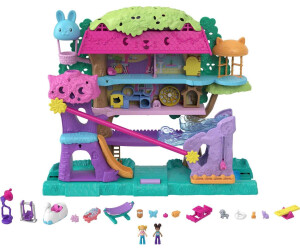 Buy Polly Pocket Pollyville Pet adventure treehouse playset HHJ06