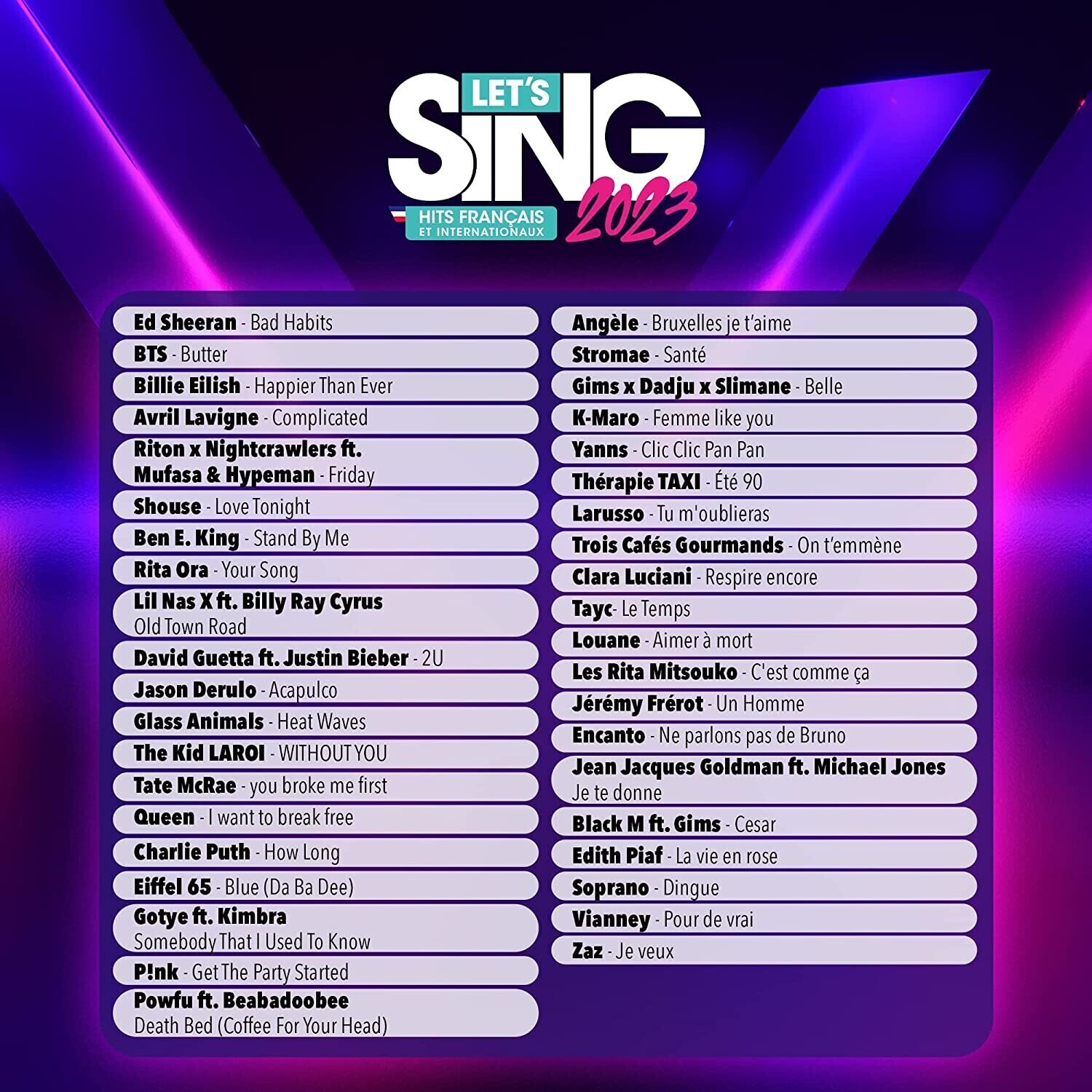 Let's Sing 2019 Hits Français Et Internationaux + 2 Micros