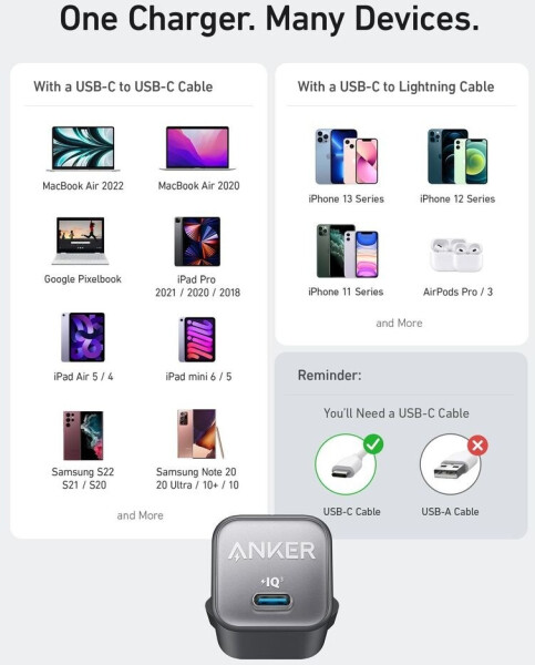 Anker 511 Charger (Nano 3, 30W) Aurora White, Bild 9