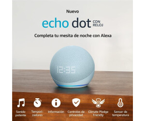 Echo Dot (5.ª generación) con reloj gris desde 56,99 €, Febrero  2024