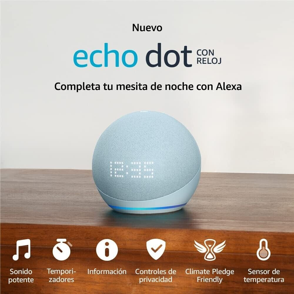 Echo Dot (5.ª generación) con reloj gris desde 56,99 €, Febrero  2024