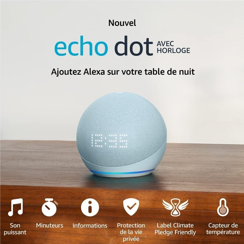 Echo Dot (5e génération, modèle 2022) | Enceinte connectée Bluetooth et  Wi-Fi au son puissant encore plus imposant, avec Alexa | Anthracite