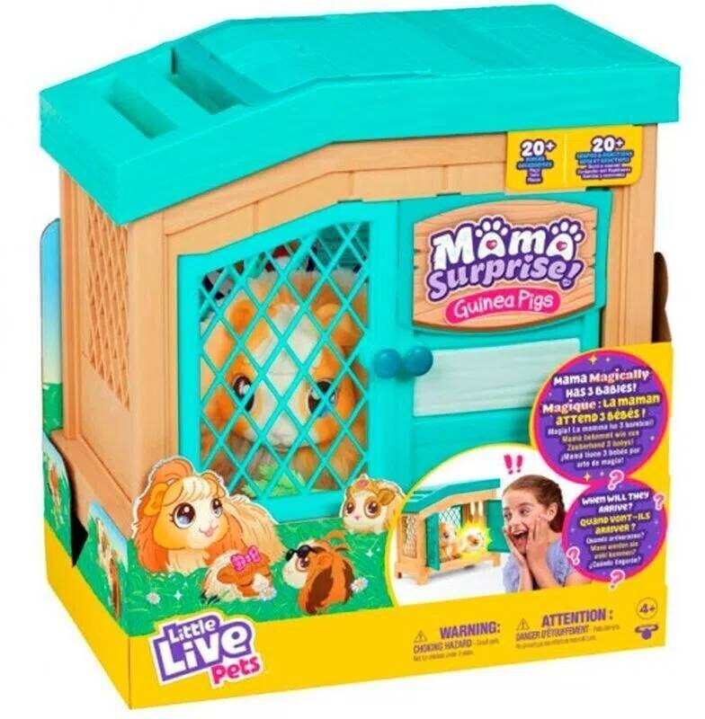 Little Live Pets - Mama Surprise Minis. Feed and Nurture a Lil'  Mouse. She has 2, 3, or 4 Babies with Surprise Accessories to Dress Up The  Babies for Kids, Ages