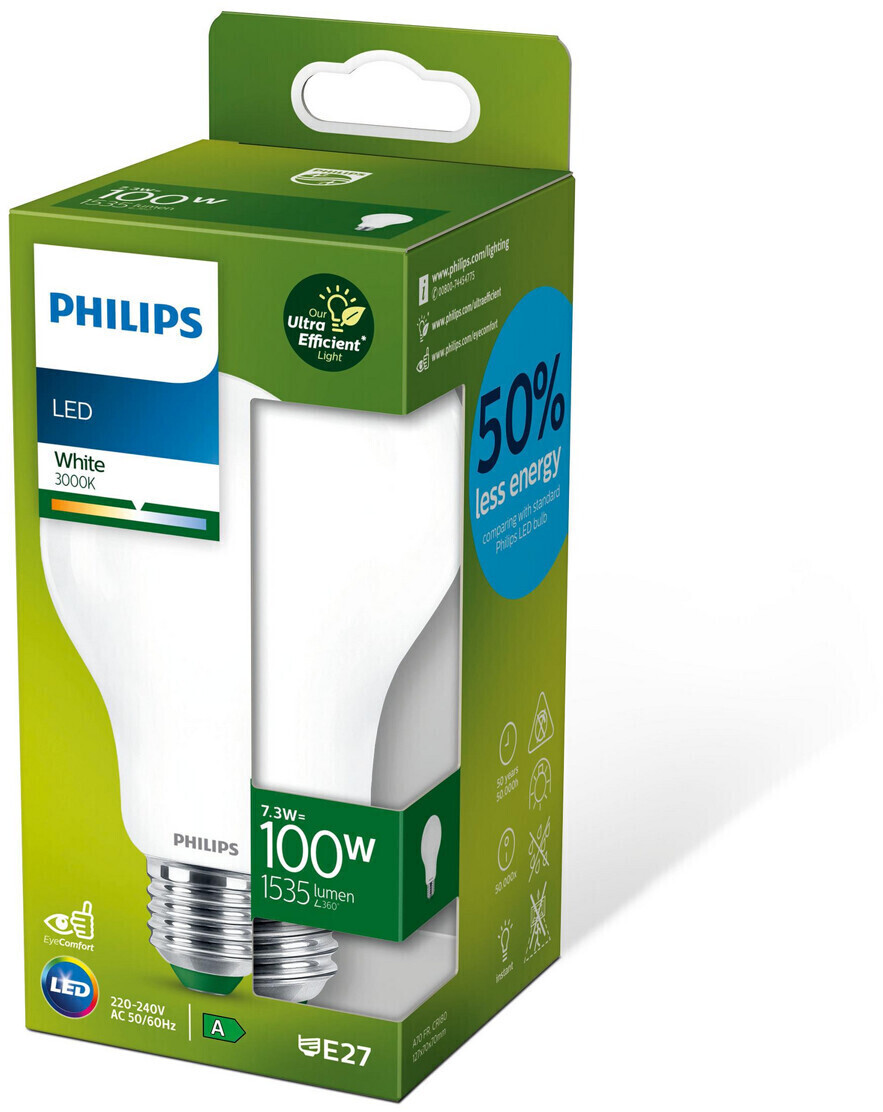 Philips LED Classic E27 7,3W/1535lm 3000K (9290034802) a € 14,99 (oggi)