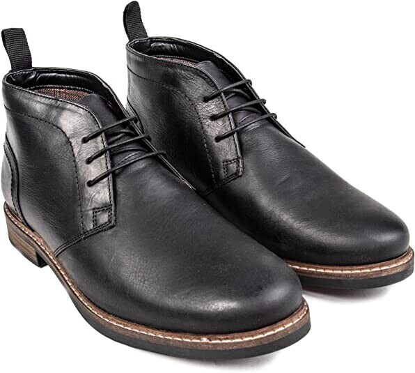 Red tape black chukka boots on sale