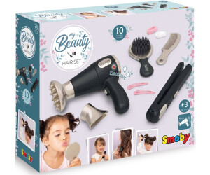 Smoby - My Beauty Hair Set - Set De Coiffure Enfant - Lisseur Et  Sèche-Cheveux Factices - Fonctions Electroniques - 320144