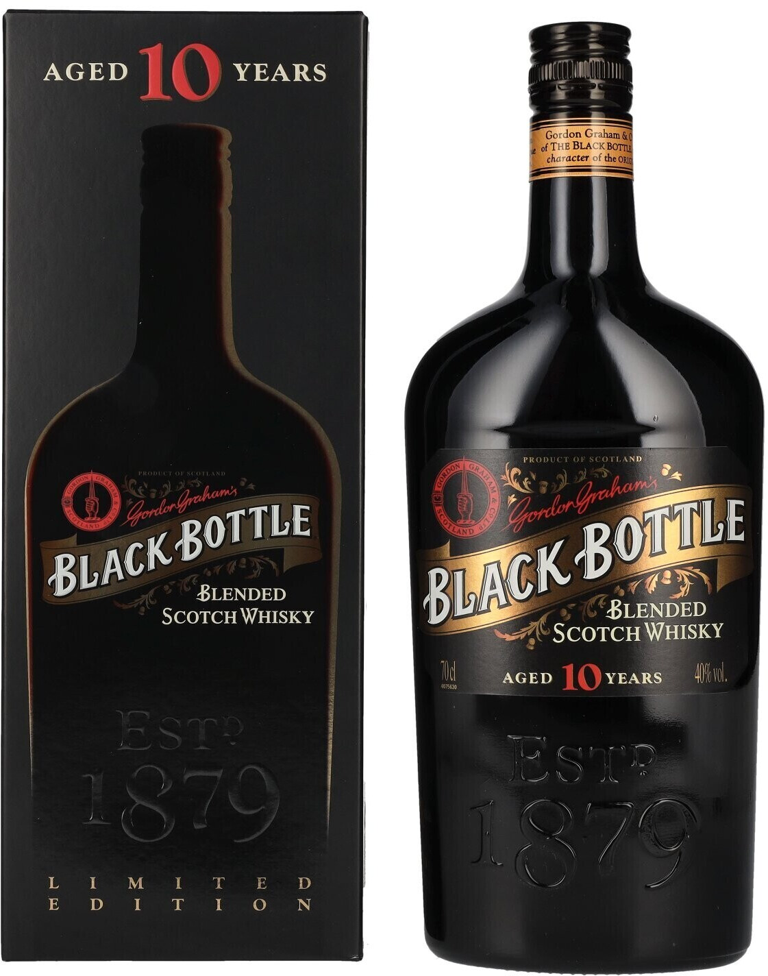 Black Bottle 10 Years Gordon Graham's Blended Scotch 0,7l 40%