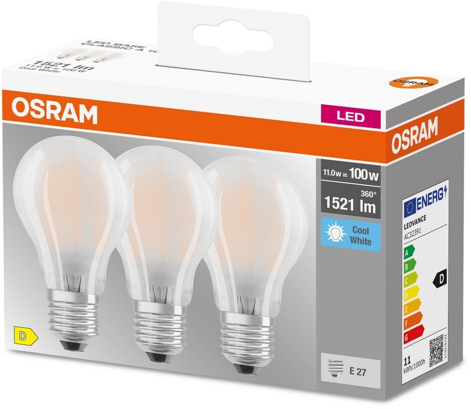 Osram LED Classic E27 A100 3x11W/1521lm 4000K (AC32391) a € 9,00 (oggi)