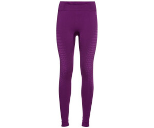 Pantaloni Termici Odlo Donna Active Warm Eco - Intimo Funzionale 3/4, 100% Poliestere, Vita Media