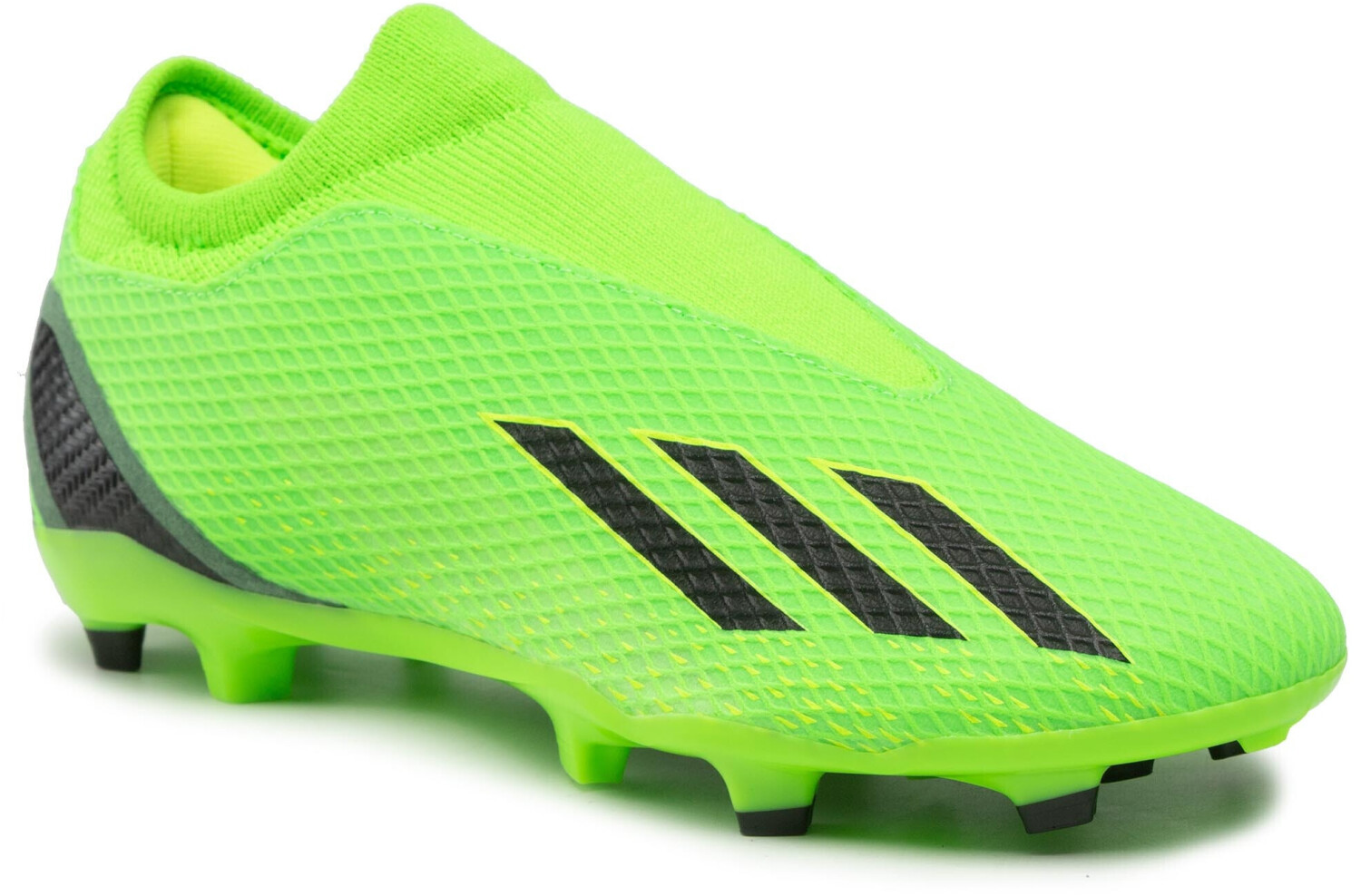 Adidas green laceless boots on sale
