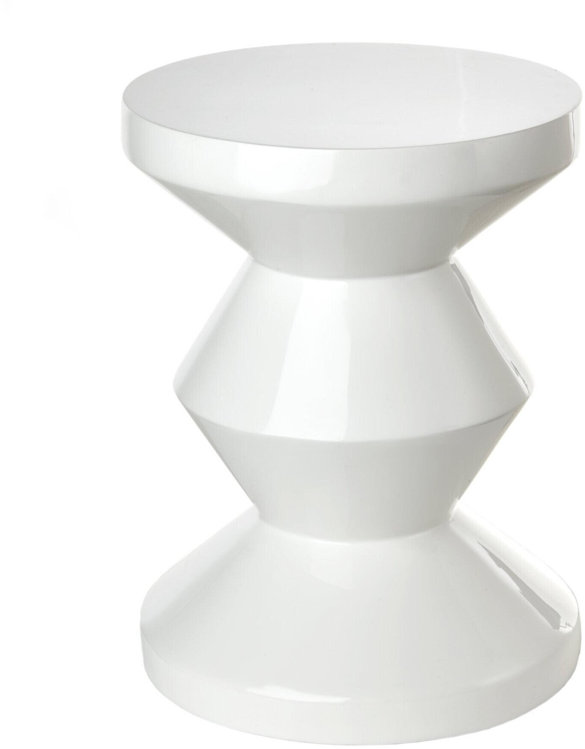 Pols Potten Zig Zag - Stool/Low Table 46x35,5cm White