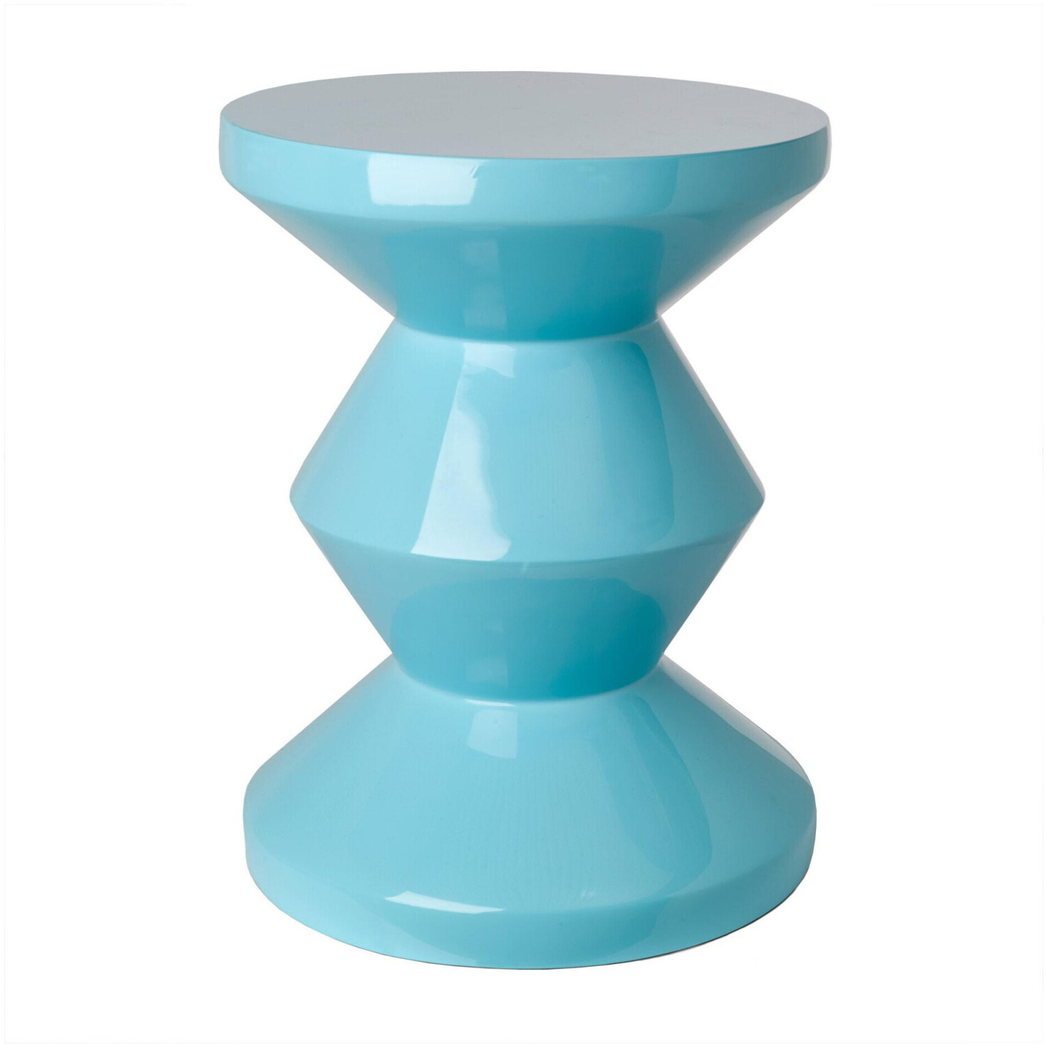 Pols Potten Zig Zag - Stool/Low 46x35,5cm Light Blue