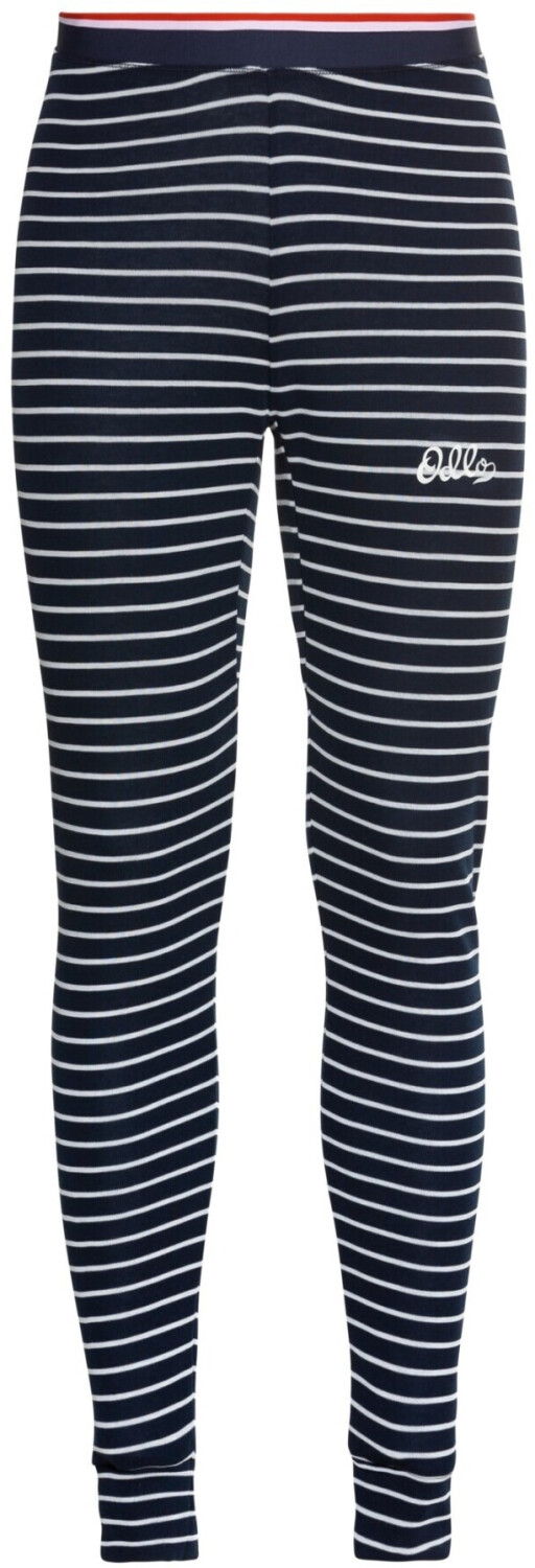 Odlo T-Shirt ML Active Warm Eco Kids Black/Grey Melange/Stripes