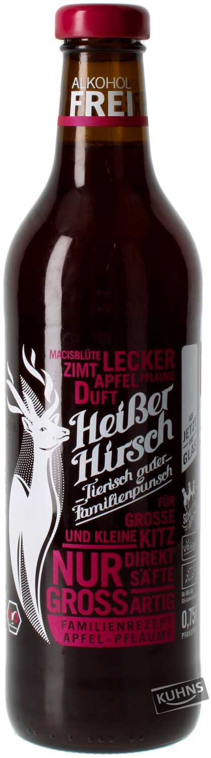 Heißer Hirsch Bio-Punsch Apfel-Pflaume 0,75l ab 3,48 € (Dezember 2024 ...