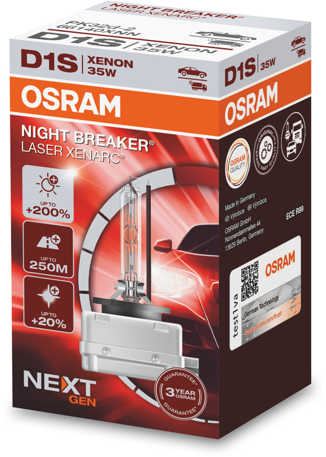 Osram Night Breaker Laser Xenarc Next Generation D1S (66140XNN) ab 61,95 €