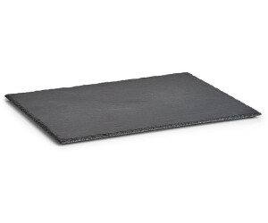 Kunstschiefer-Servierplatte Rechteckig – 53 X 65 Cm (GN 2/1), Spülmaschinengeeignet & Bruchsicher | Für Buffet, Brotzeit & Gastronomie