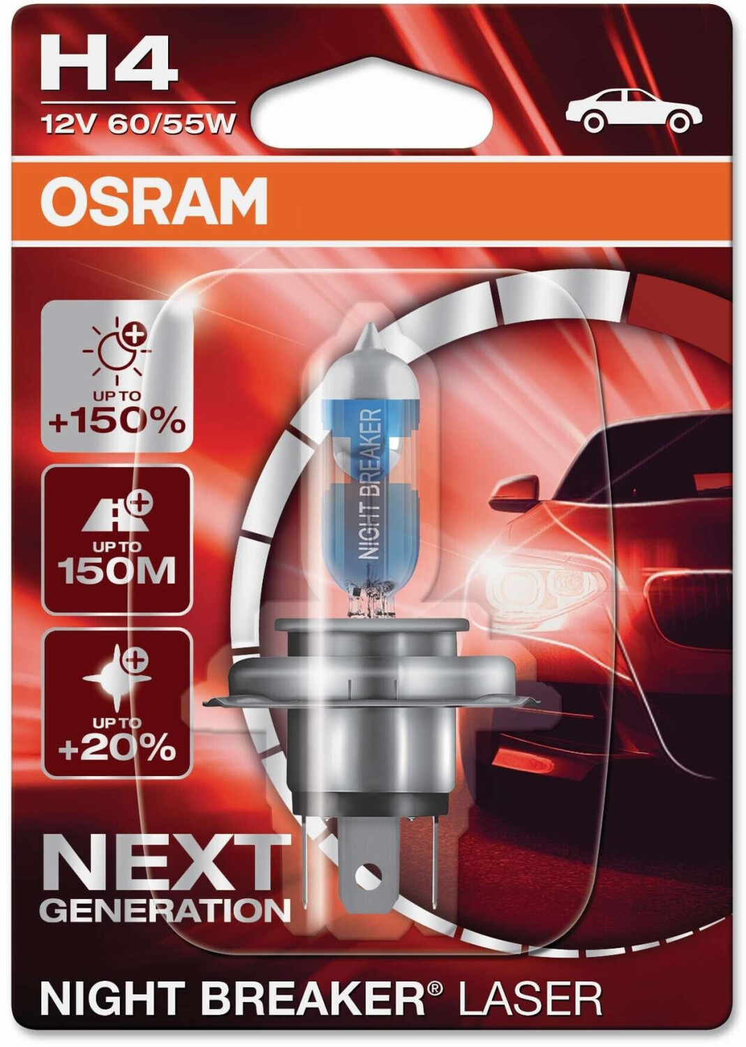Osram Night Breaker Laser Next Gen H4 12V 55W (64193NBS) ab 7,10 €