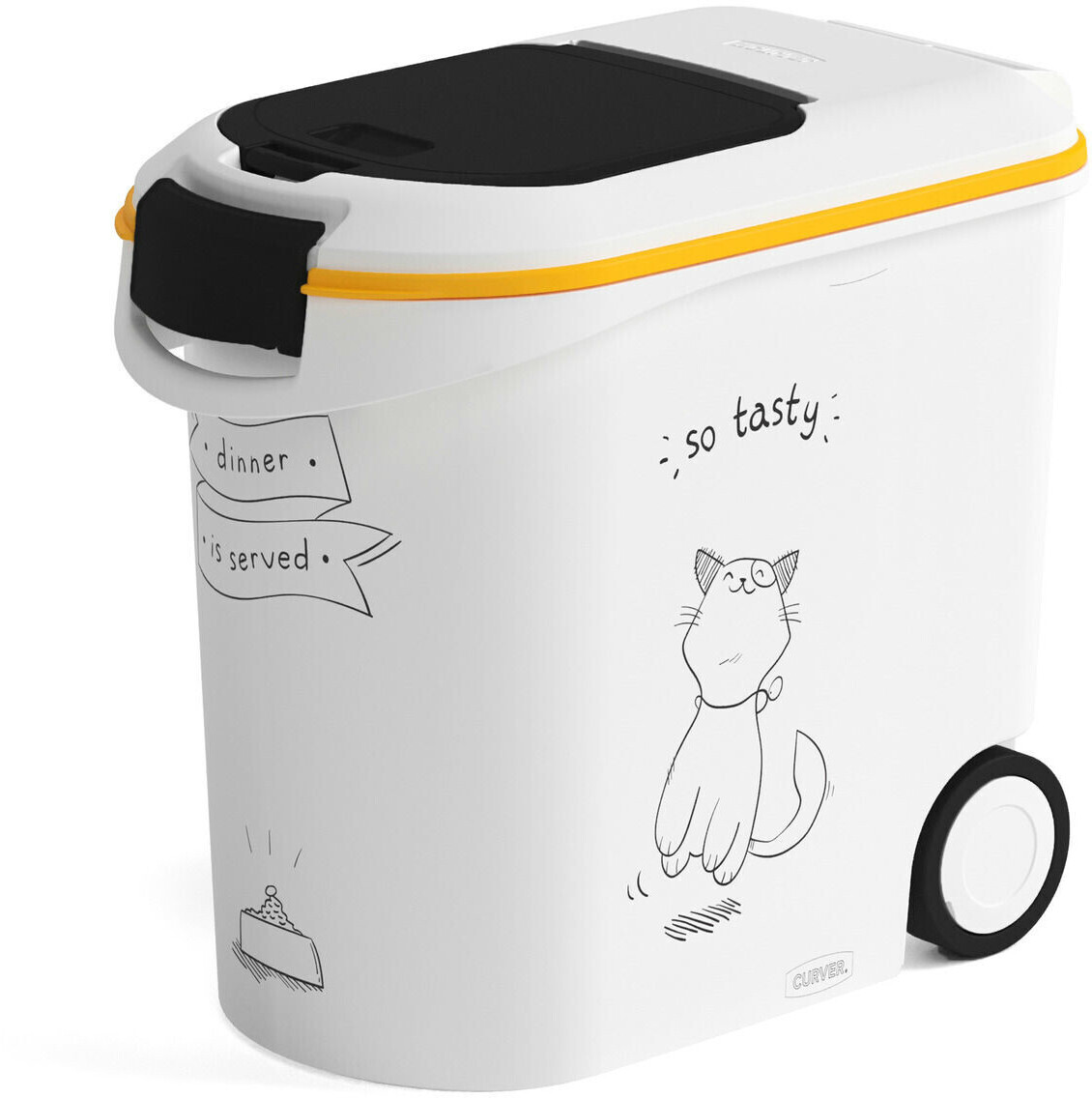 Curver Dry Food Container Dinner is Served Cat 35L