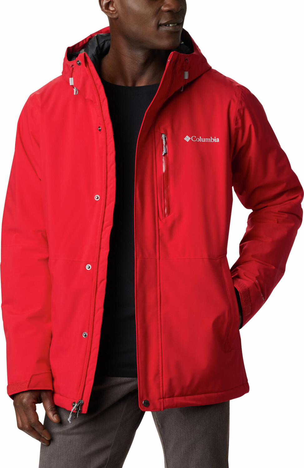 Photos - Ski Wear Columbia Sportswear Columbia Men's Winter District Ski Jacket mountain red