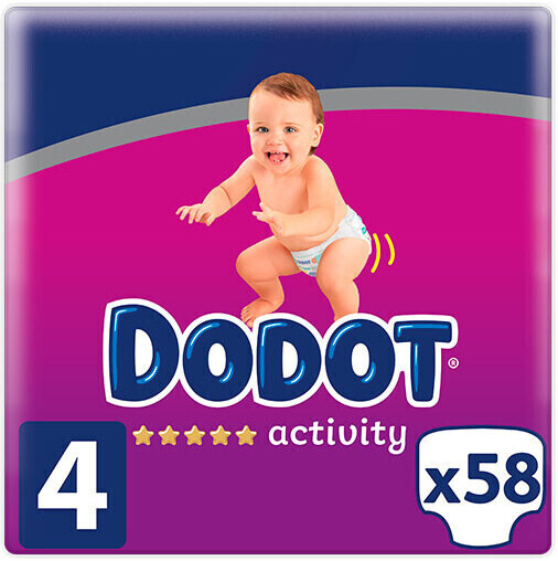 Dodot Dry Baby Value Pack Size 4 (58 units)