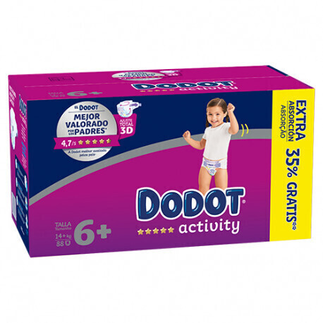 Dodot Activity size 6 (+14 kg) 88 pcs.