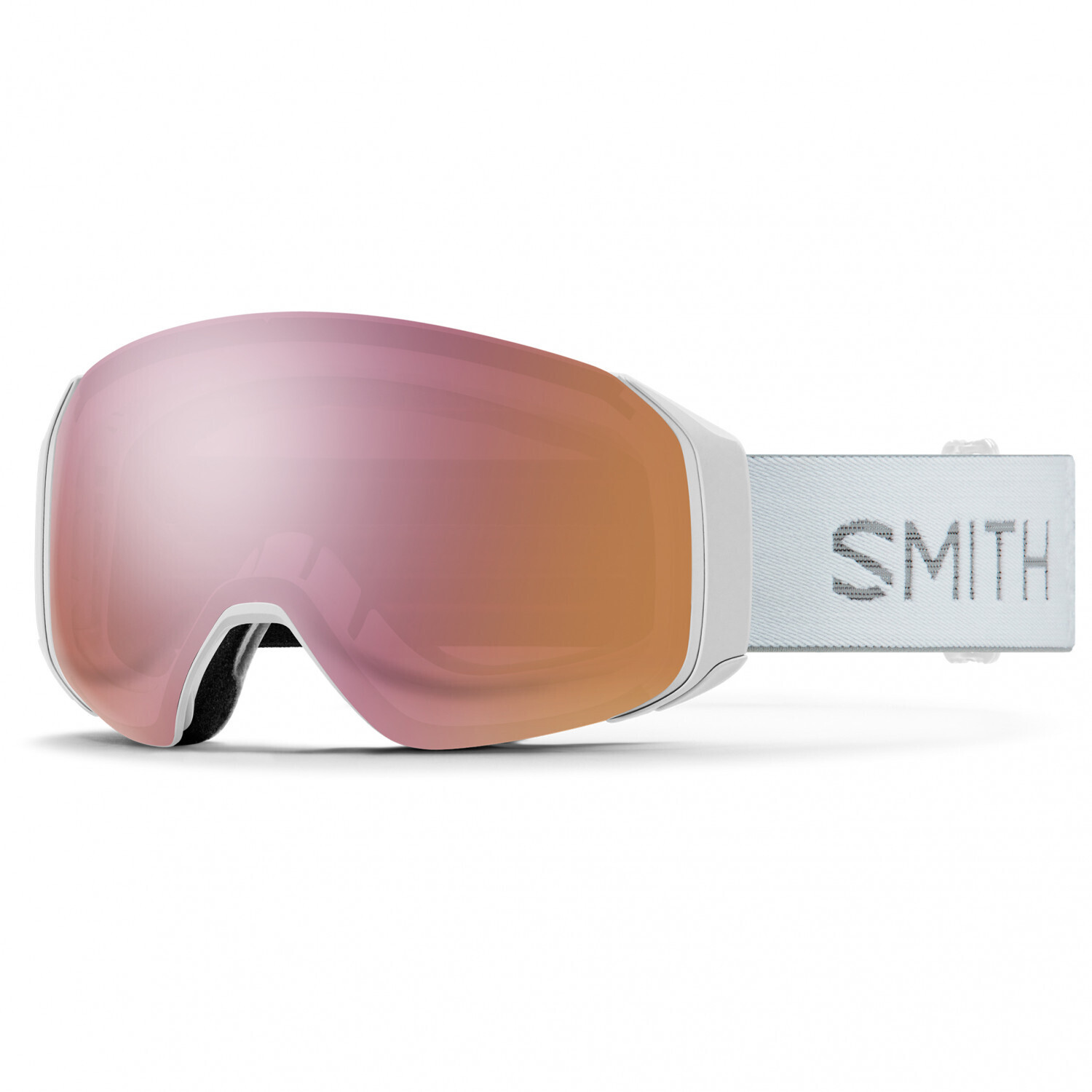 Photos - Ski Goggles Smith Optics Smith 4D MAG S white chunky knit/ChromaPop everyday rose gold 