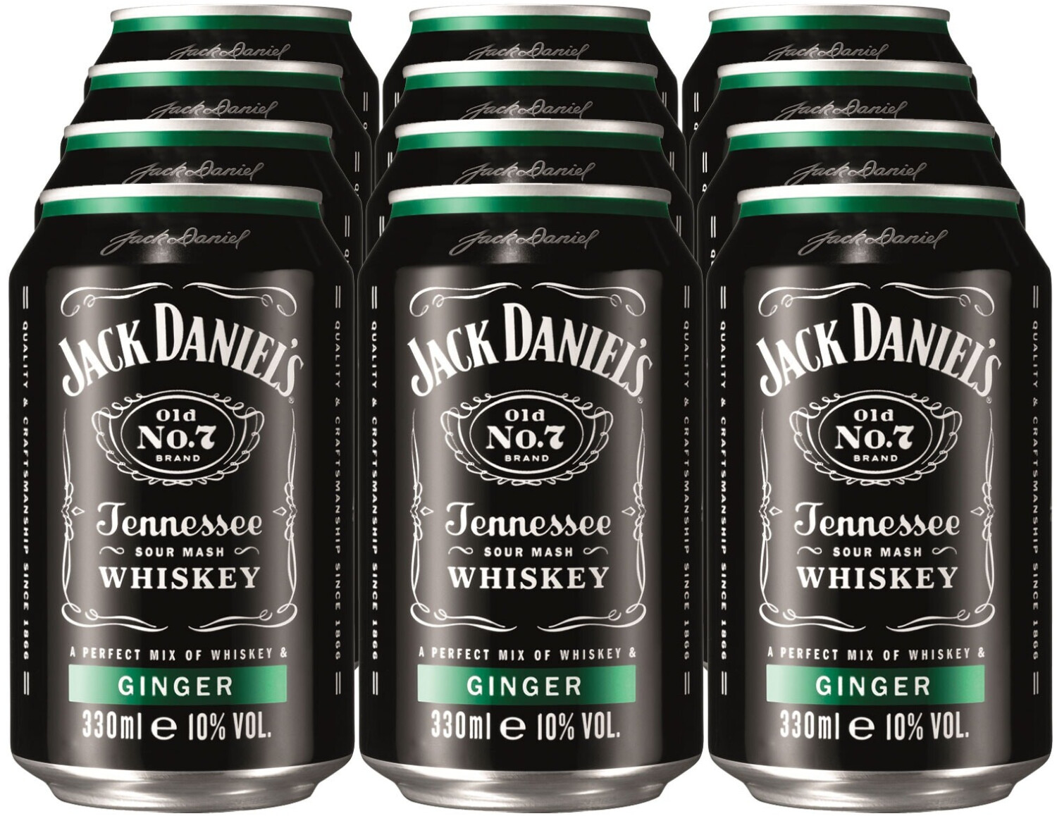 Jack Daniel's & Ginger 10 12x0,33l ab 37,79 € Preisvergleich bei idealo.de