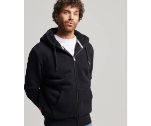 Superdry Borg Lined Hood Full Zip Sweatshirt black M2012346A 02A