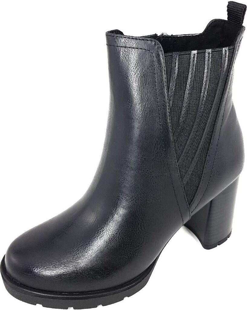 MARCO TOZZI Damen Chelsea-Stiefelette – Bequem, Aus Textil, Mit Feel-me-Sohle, F-Weite