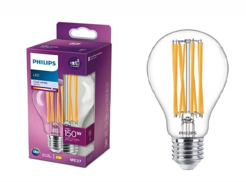 Philips LED Filament A67 E27 17,5W/2452lm 4000K (929002372401) a € 10,65  (oggi)