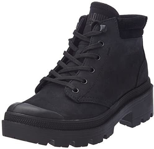 Palladium Pallabase Lo Cuff Boots - Women's Canvas Boots With Rubber Toe & Chunky Sole - View #2