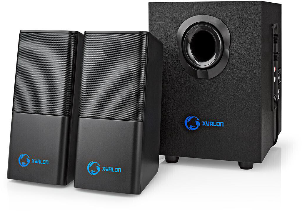 Enceinte PC Nedis Gaming Xyalon - Système de haut-parleur - pour PC - Canal  2.1 - 11 Watt (Totale) - noir