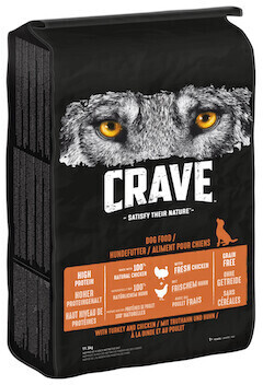 CRAVE Dog Adult Turkey & Chicken Dry Food 11,5kg