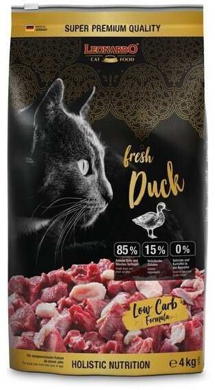 LEONARDO Cat Food Cat fresh duck and poultry dry food 4kg