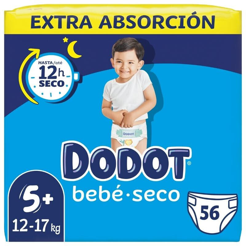 DODOT Bebé Seco Extra Jumbo Pack Talla 6 (48 uds) 【ENVIO 24 horas】