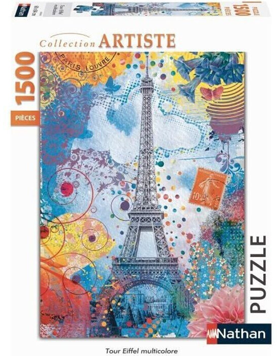 Nathan Tour Eiffel multicolore (1500 pièces)