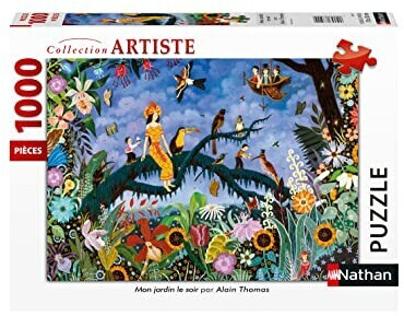 Nathan Mon jardin le soir (1000 pièces)