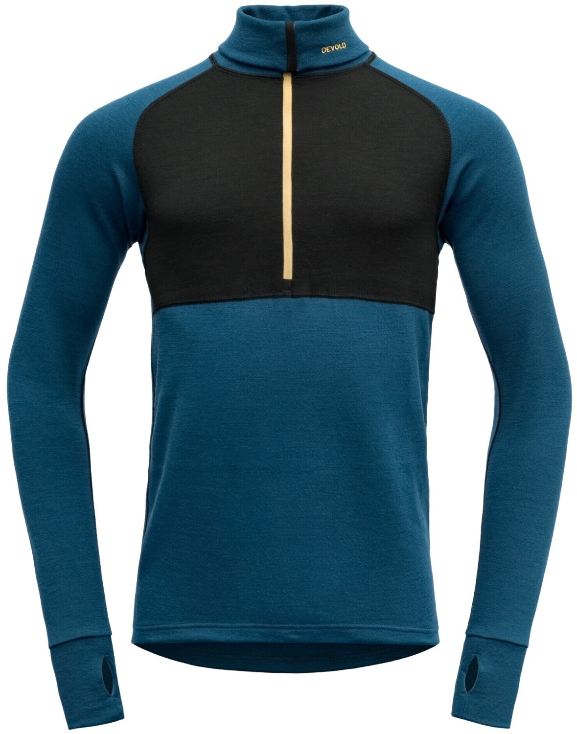 Devold Expedition Merino 235 Z.Neck Man flood/black