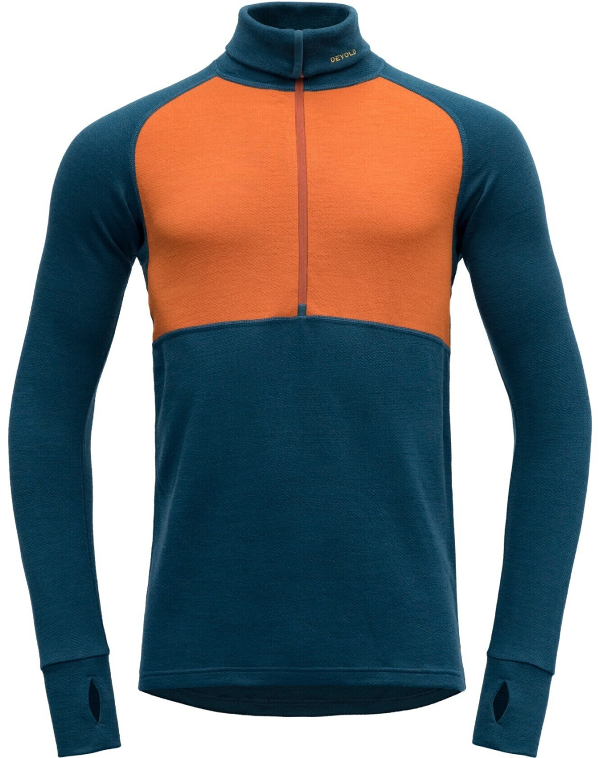 Devold Expedition Merino 235 Z.Neck Man flame/flood