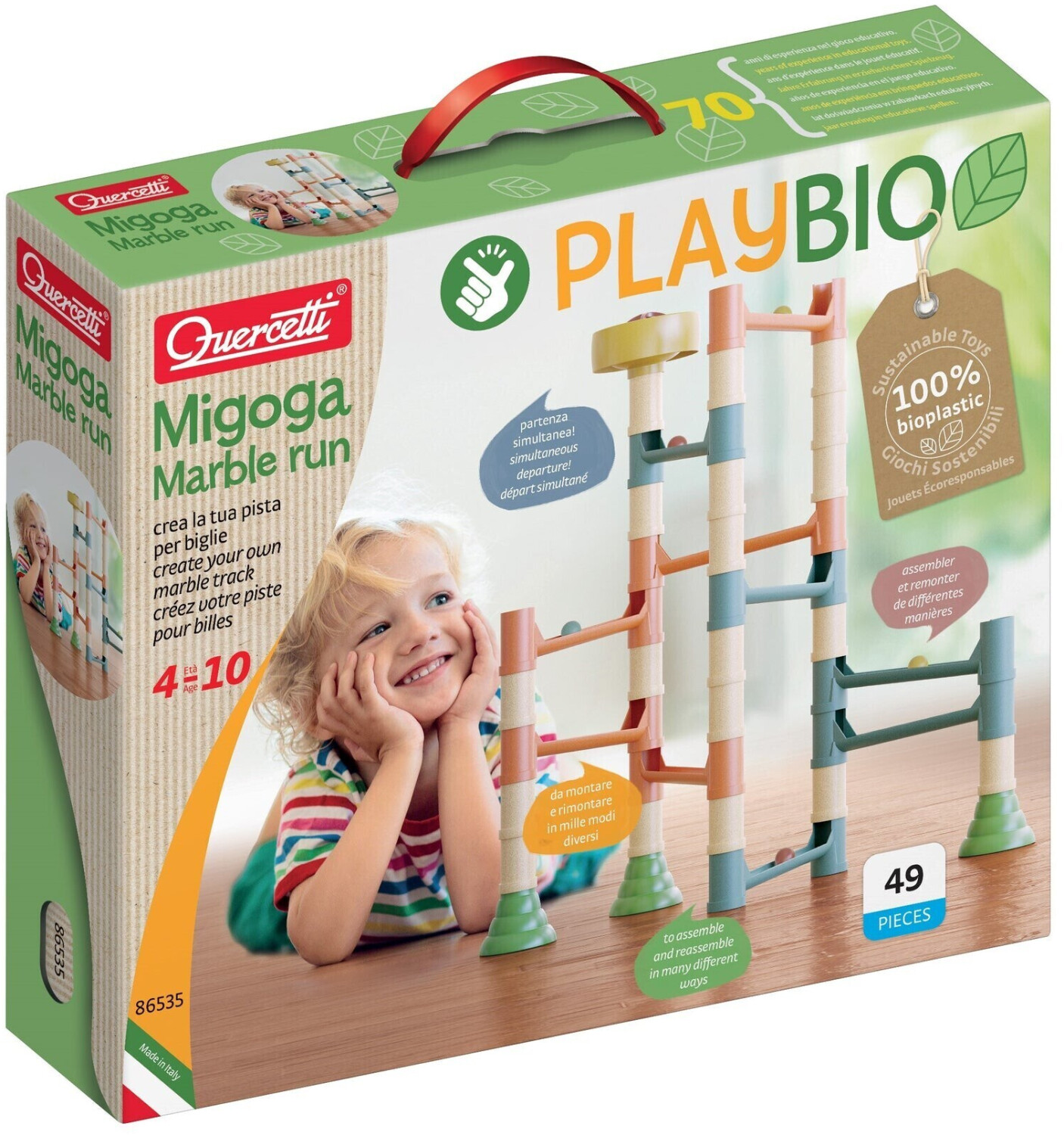 Quercetti Play Bio Migoga Marble Run (86535)