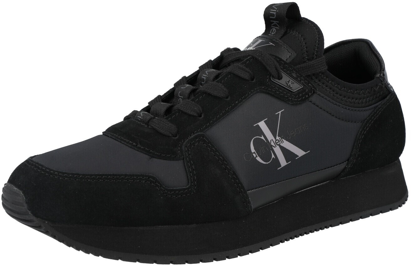 Calvin Klein Suede Trainers triple black