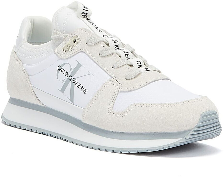 calvin klein trainers white womens