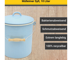 Krüger Mülleimer Sylt emailliert 10l ab 35,99 €