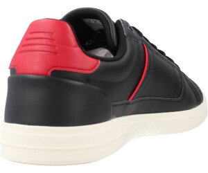 Lacoste black and red shoes discount